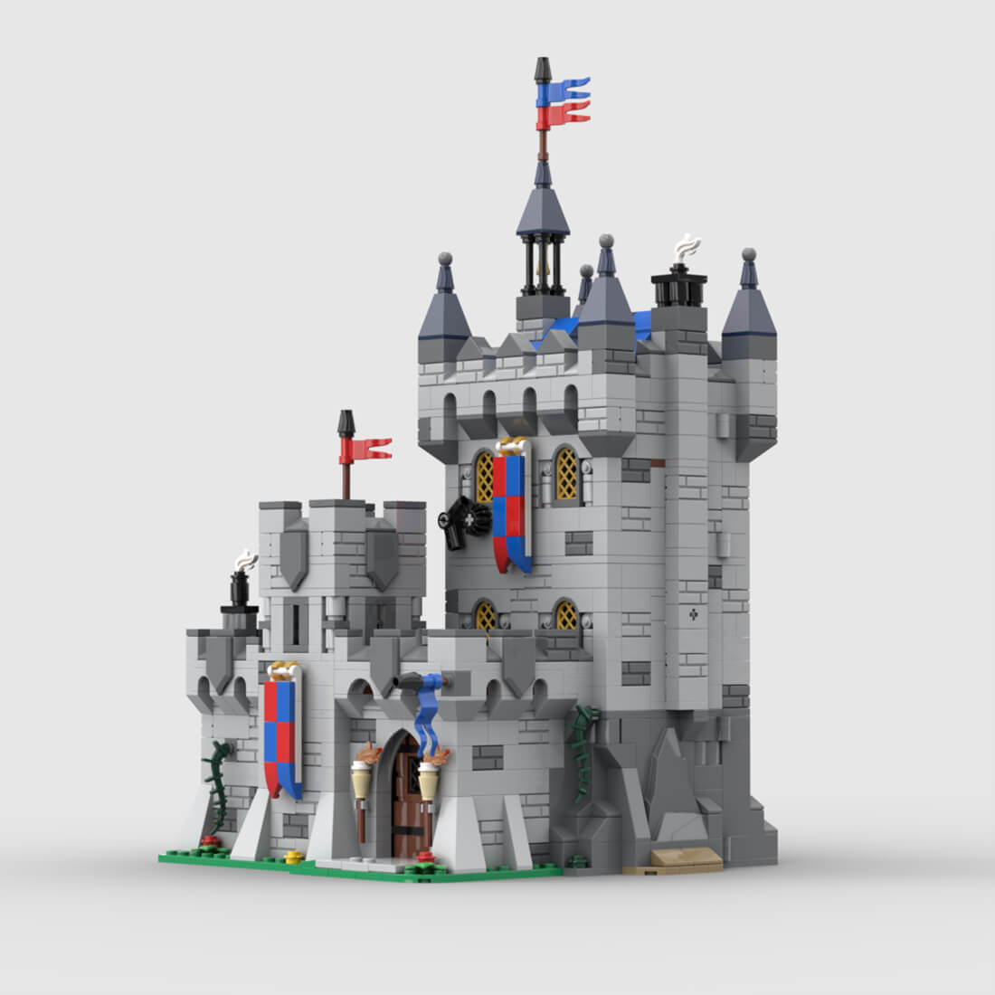 MOC-193381 Medieval Dungeon Building Blocks Set(1467PCS)