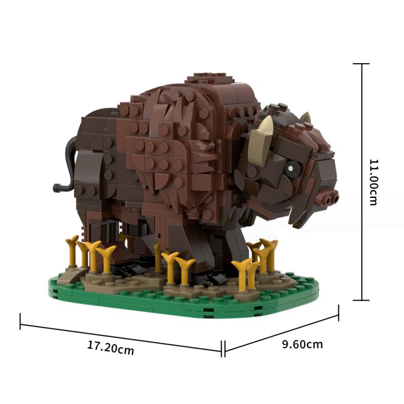 MOC-212761 American Bison Building Blocks Set (424PCS) 