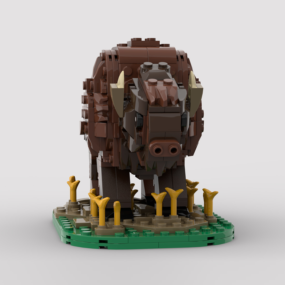 MOC-212761 American Bison Building Blocks Set (424PCS) 