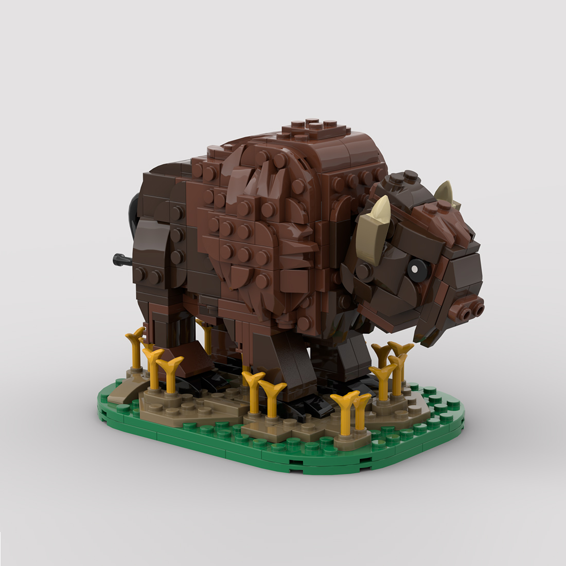 MOC-212761 American Bison Building Blocks Set (424PCS) 