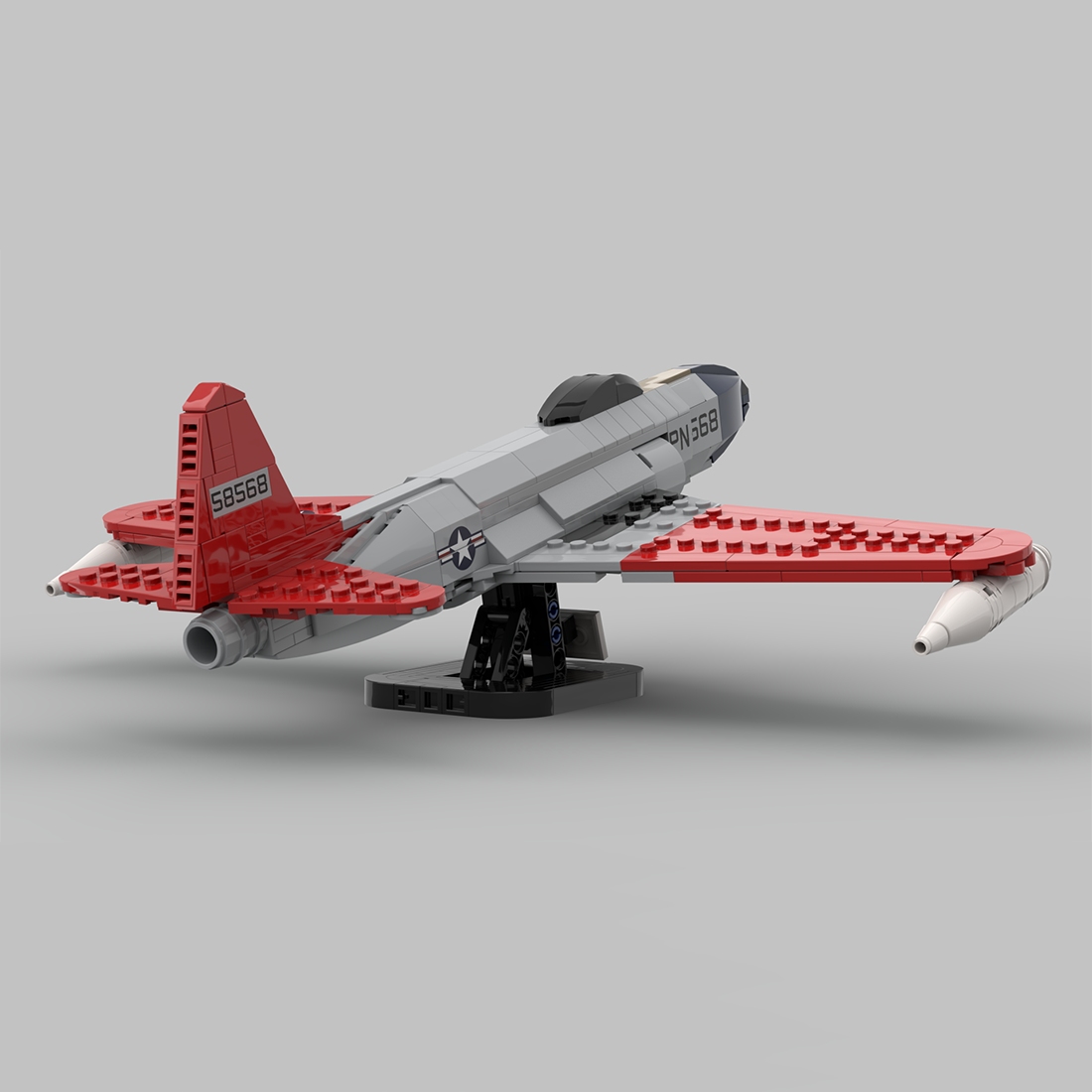 MOC-214330 1/35 Scale P-80 Shooting fighter Building Blocks (467PCS)
