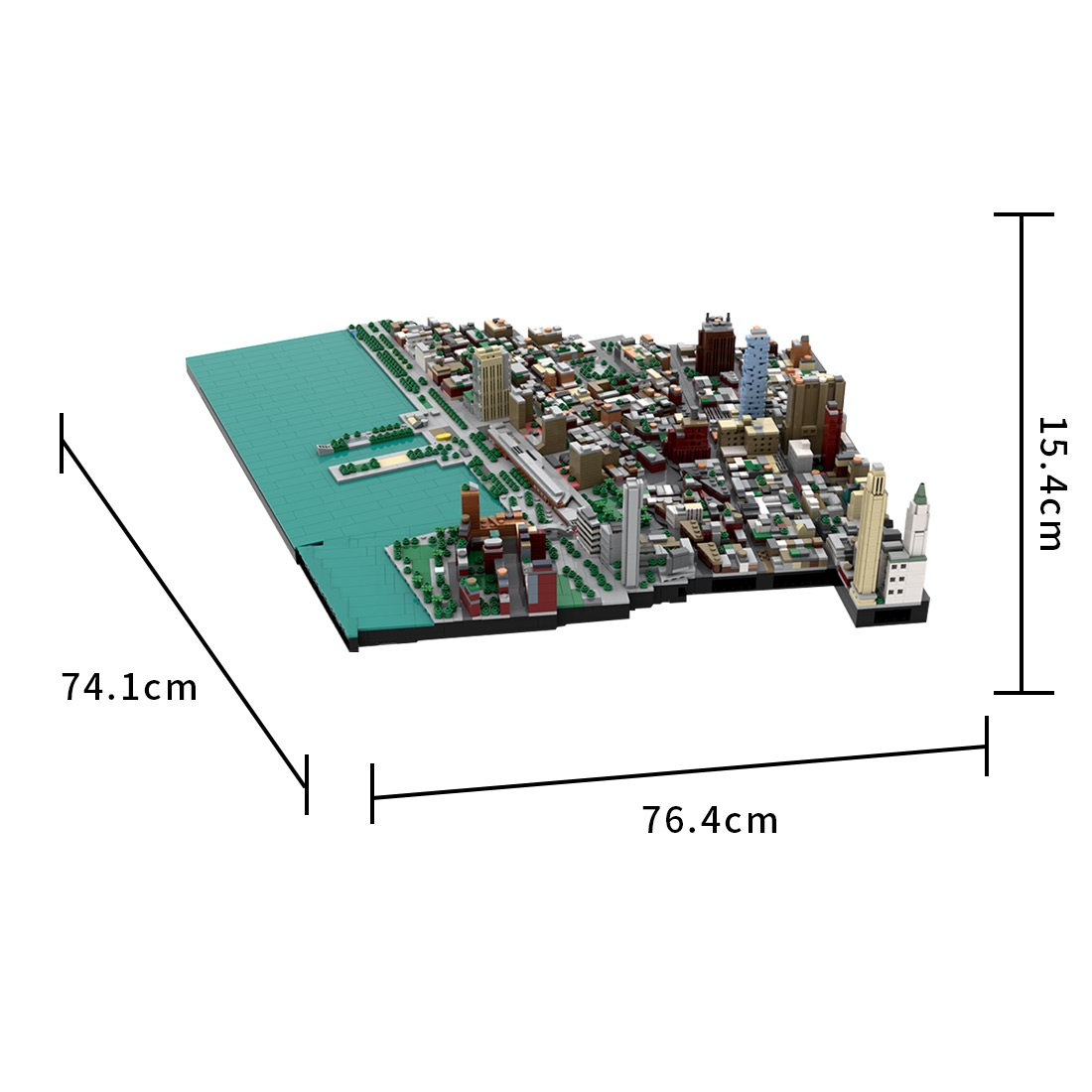 MOC-223473 1/2000 Scale Tribeca New York City Building Blocks (5696PCS)