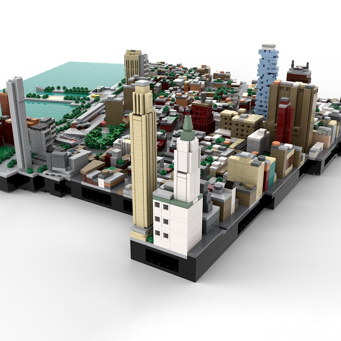 MOC-223473 1/2000 Scale Tribeca New York City Building Blocks (5696PCS)