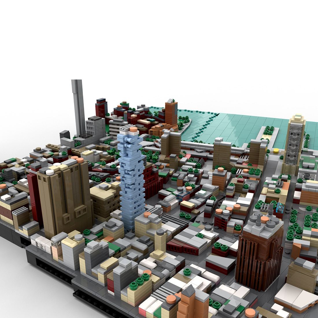 MOC-223473 1/2000 Scale Tribeca New York City Building Blocks (5696PCS)