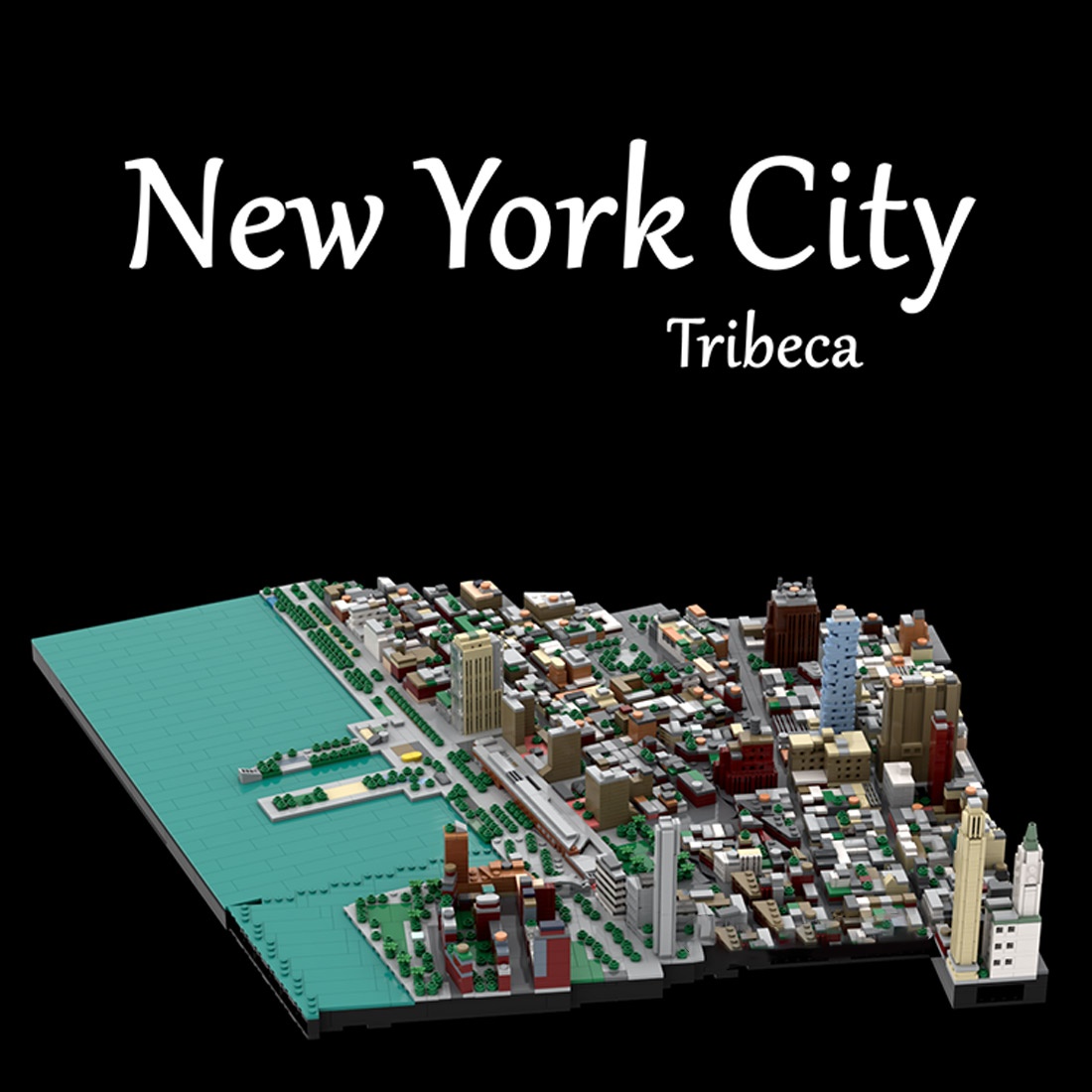 MOC-223473 1/2000 Scale Tribeca New York City Building Blocks (5696PCS)