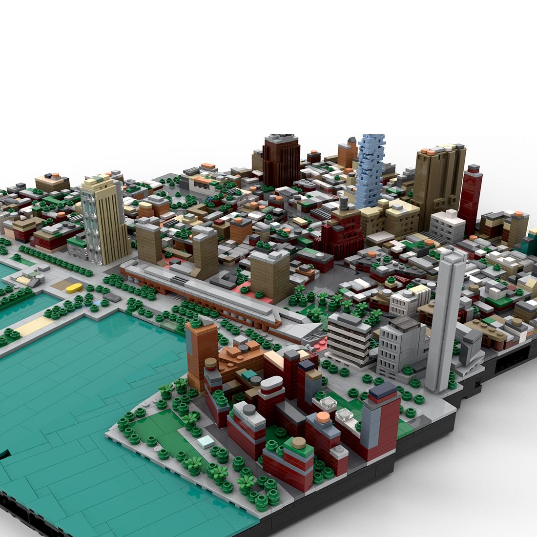 MOC-223473 1/2000 Scale Tribeca New York City Building Blocks (5696PCS)
