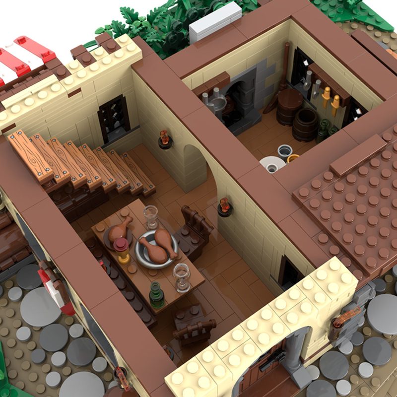MOC-224458 Medieval Tavern Building Blocks Set (4783PCS)