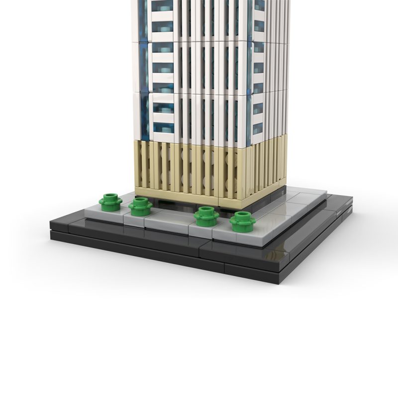 MOC-237330 1/800 Scale Netherlands Landmark De Zalmhaven Building Blocks Set (797PCS)