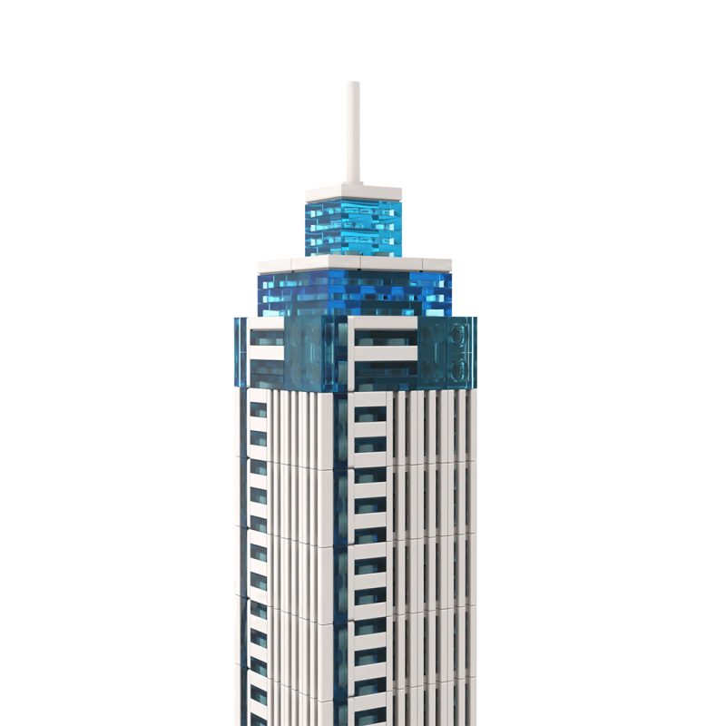 MOC-237330 1/800 Scale Netherlands Landmark De Zalmhaven Building Blocks Set (797PCS)