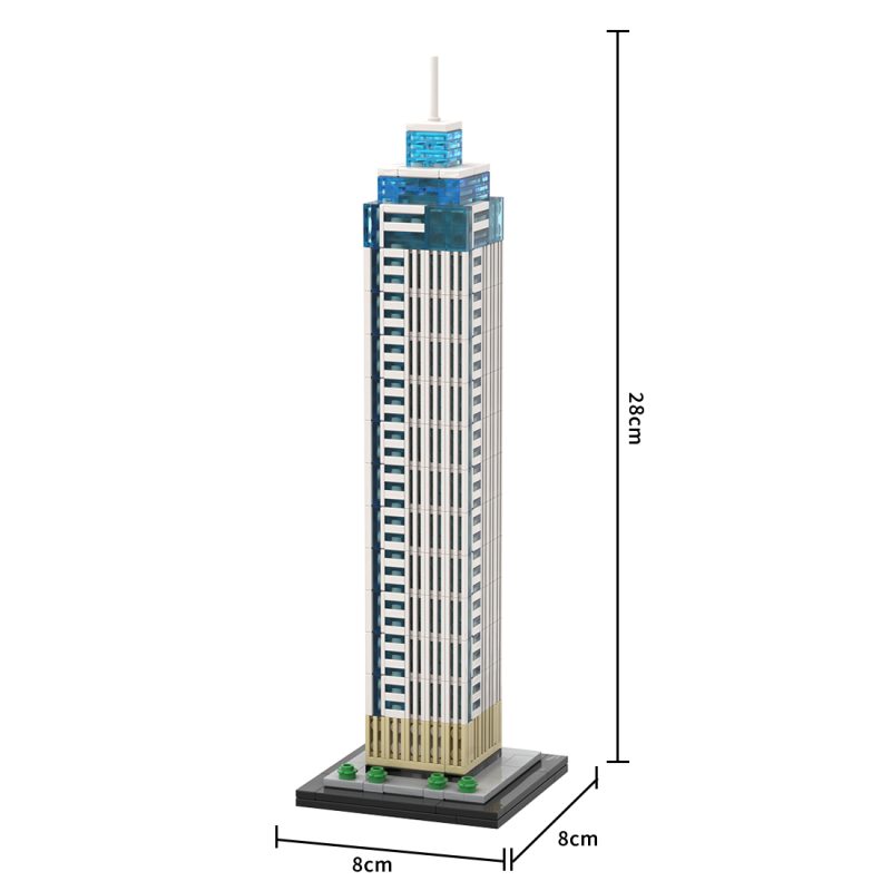 MOC-237330 1/800 Scale Netherlands Landmark De Zalmhaven Building Blocks Set (797PCS)