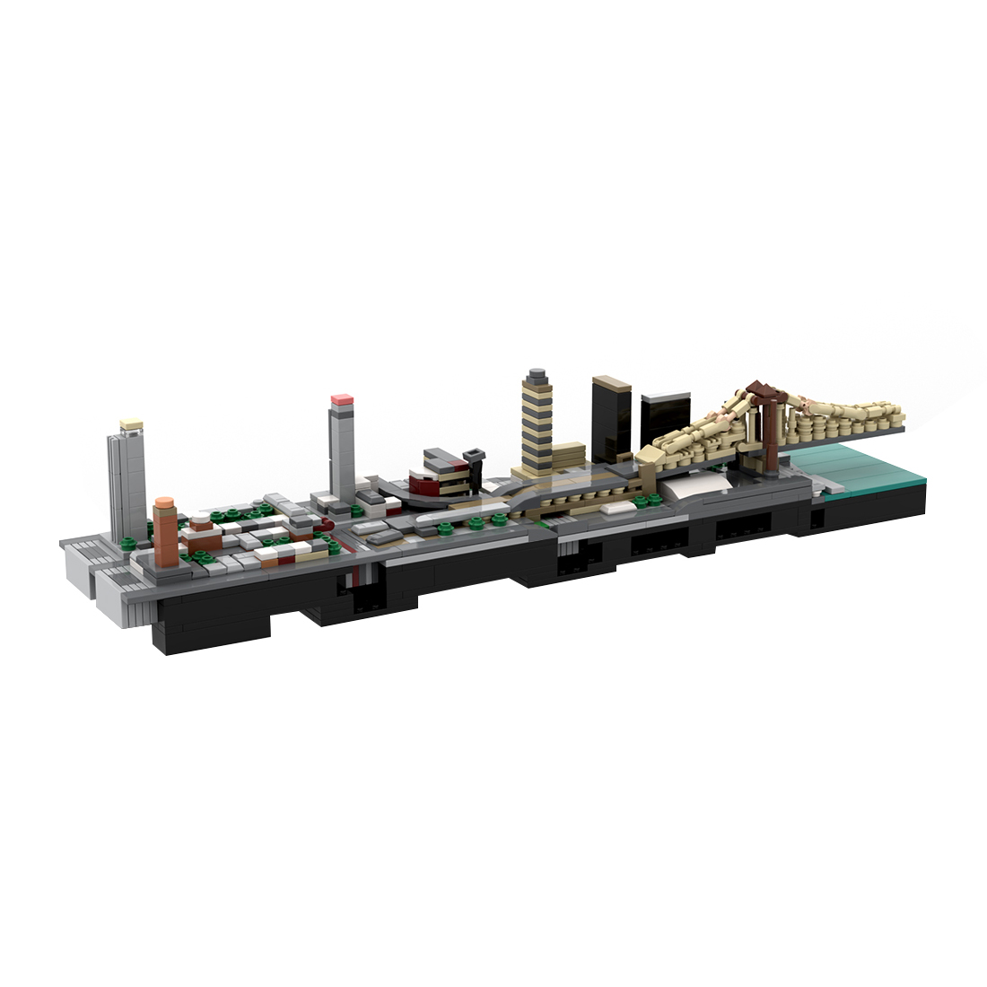 MOC-238464 1/2000 Scale Upper East Side Building Blocks Set (774PCS)