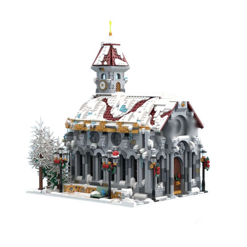 MOC-238564 Winter Village Cathedral Building Block Set (3987PCS)