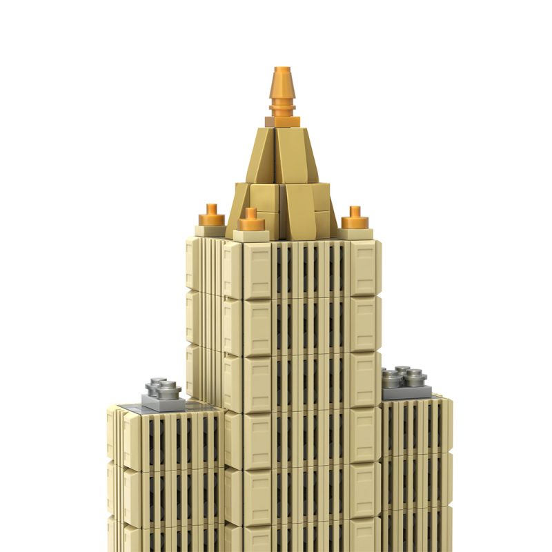 MOC-239057 1/800 Scale New York Life Architecture Building Blocks Set (1096PCS)