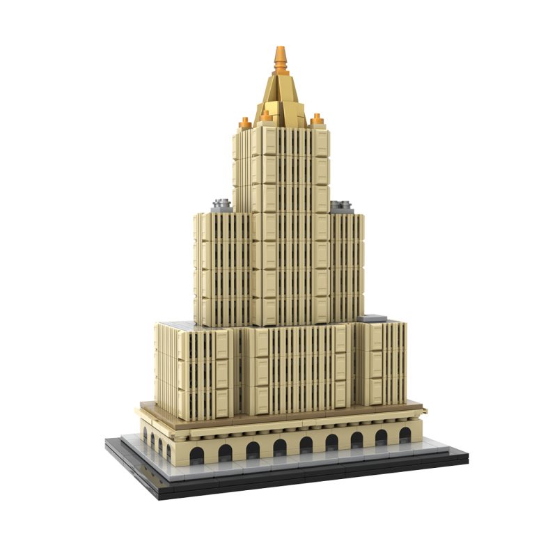 MOC-239057 1/800 Scale New York Life Architecture Building Blocks Set (1096PCS)