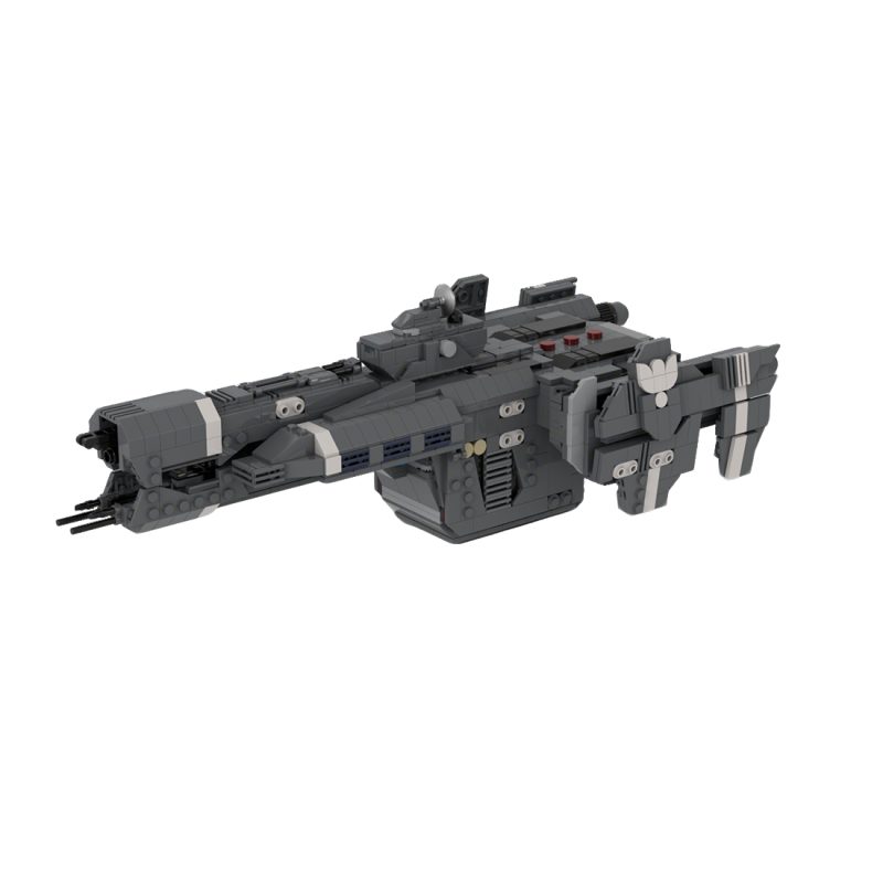 MOC-239213 UNSC Aegis Fate Charon-class light Frigate Building Blocks Set (1207PCS)