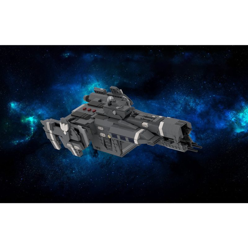 MOC-239213 UNSC Aegis Fate Charon-class light Frigate Building Blocks Set (1207PCS)