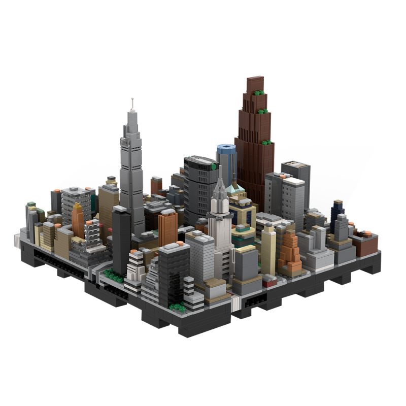 MOC-239334 1/2000 Scale Midtown Manhattan Grand Central Station Area Building Blocks Set (4592PCS)
