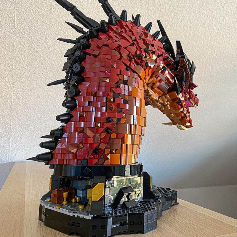 MOC-241509 Smaug Fire Dragon Bust Building Set (5421PCS) 