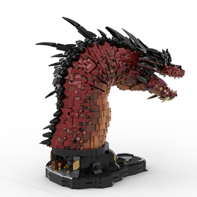 MOC-241509 Smaug Fire Dragon Bust Building Set (5421PCS) 