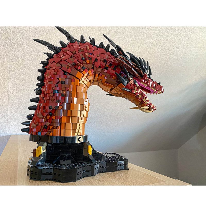 MOC-241509 Smaug Fire Dragon Bust Building Set (5421PCS) 