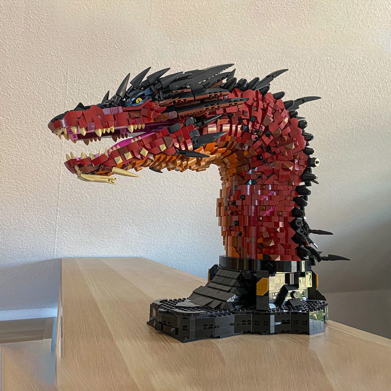 MOC-241509 Smaug Fire Dragon Bust Building Set (5421PCS) 