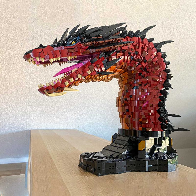 MOC-241509 Smaug Fire Dragon Bust Building Set (5421PCS) 