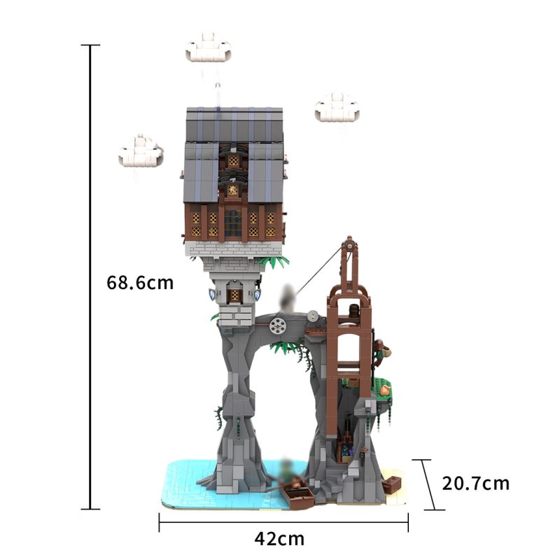 MOC-242193 Medieval Library of Spells Building Blocks Set (2256PCS)