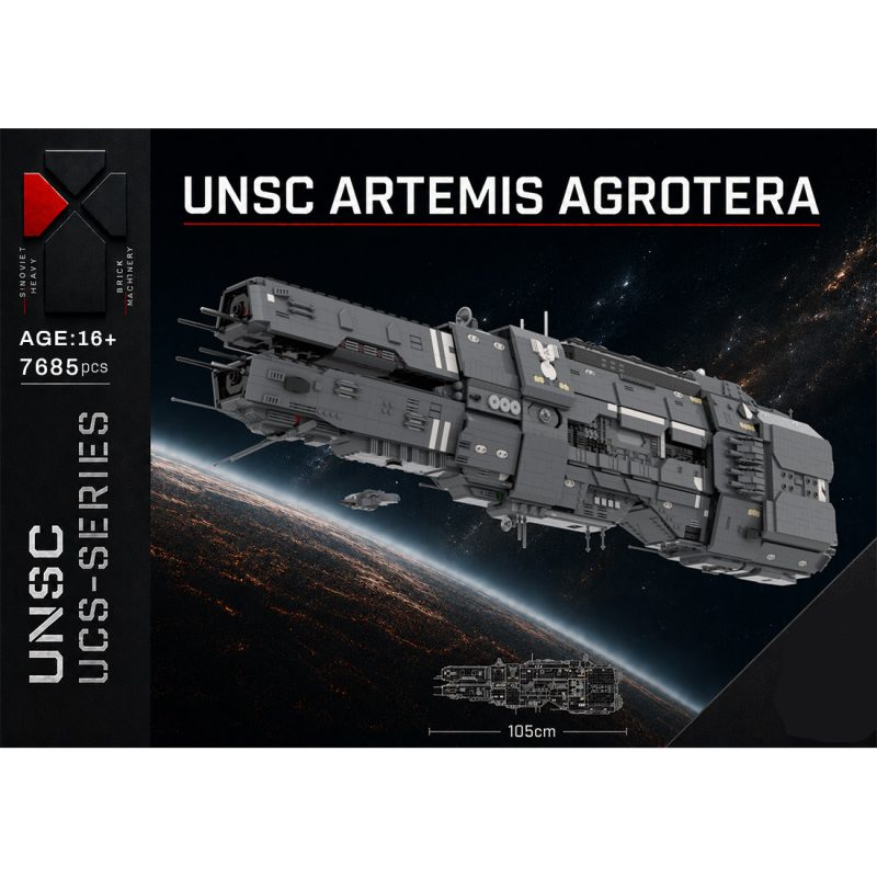 MOC-243432 Artemis-class Battlecruiser – UNSC Artemis Agrotera Building Blocks Set (7685PCS)