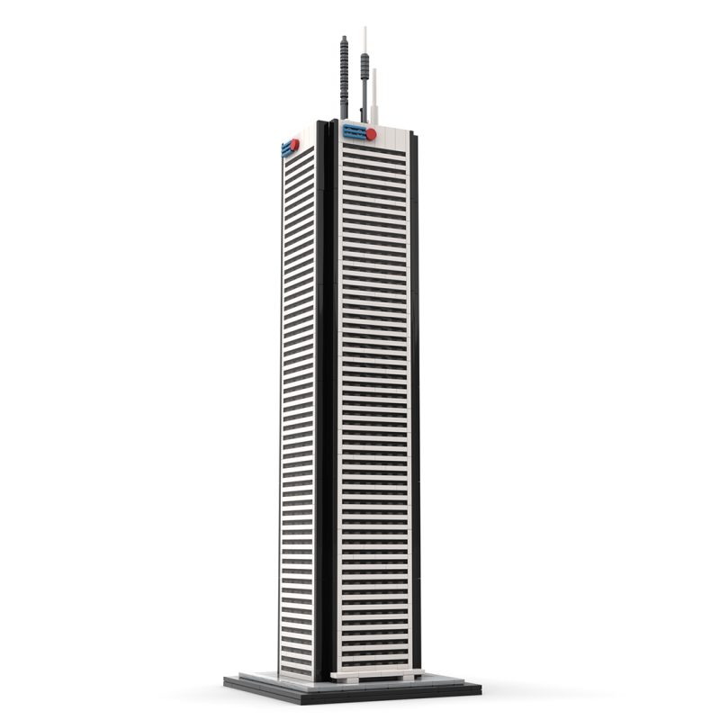 MOC-243505 1/800 Scale First Canadian Place Building Blocks Set (1666PCS)