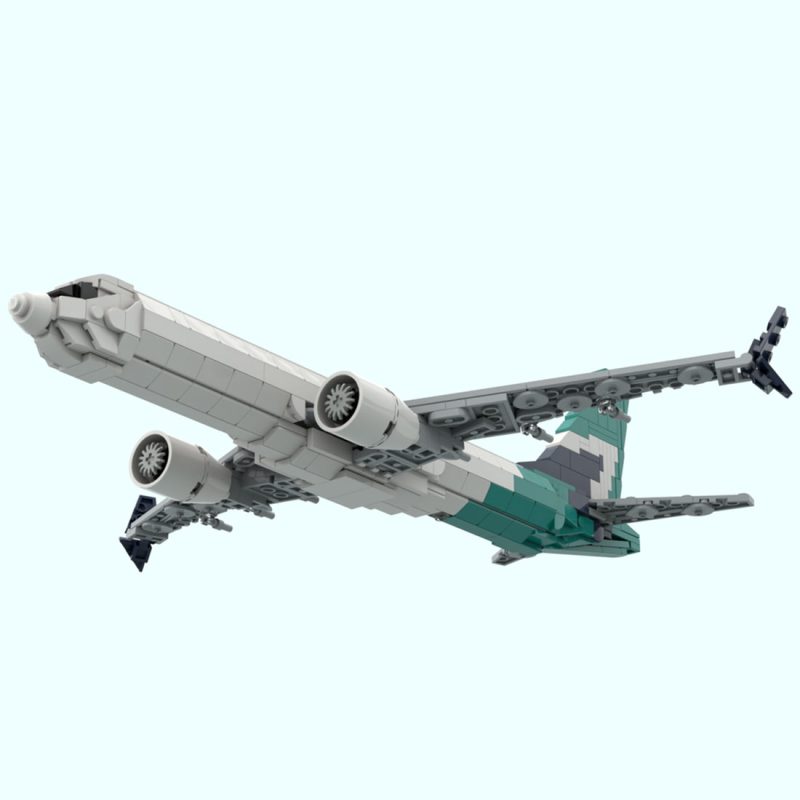 MOC-244355 1/100 Scale Boeing 737 MAX 8 Westjet Livery Building Blocks Set (723PCS)