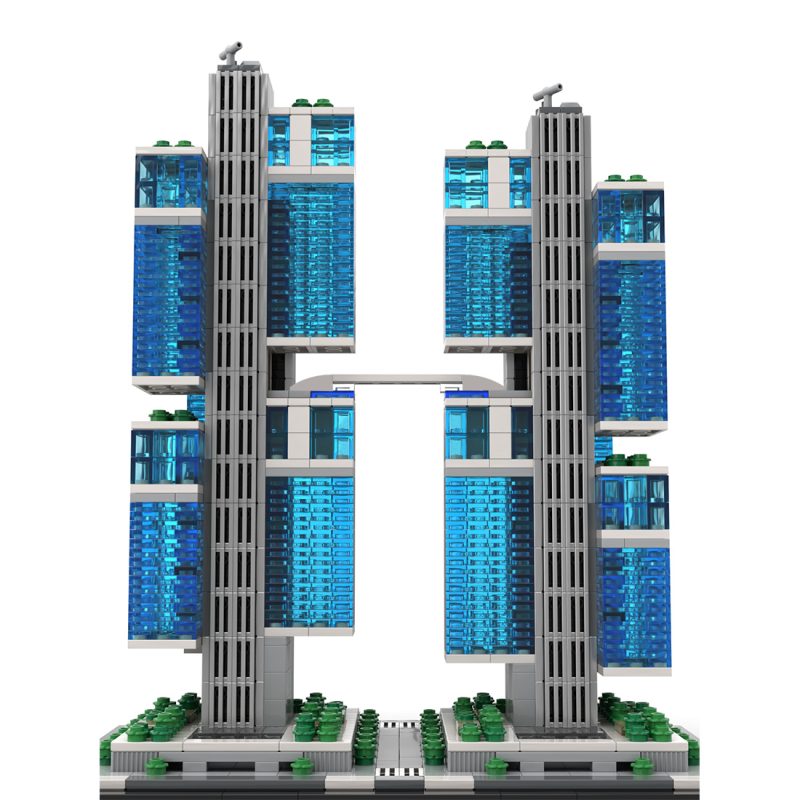 MOC-244414 1/800 Scale DJI Sky City Building Blocks Set (2749PCS)