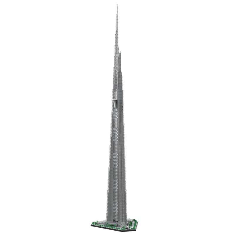 MOC-246046 1/800 Scale Jeddah Tower Building Blocks Set (6112PCS)