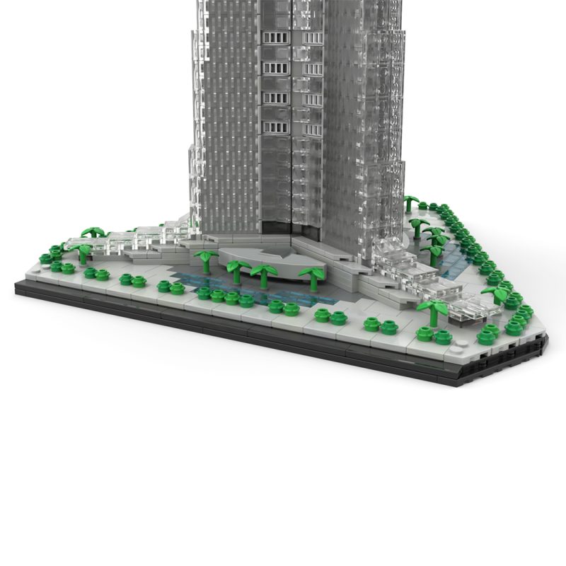 MOC-246046 1/800 Scale Jeddah Tower Building Blocks Set (6112PCS)