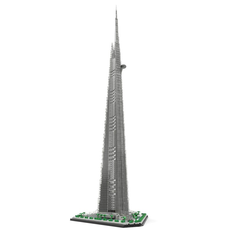 MOC-246046 1/800 Scale Jeddah Tower Building Blocks Set (6112PCS)