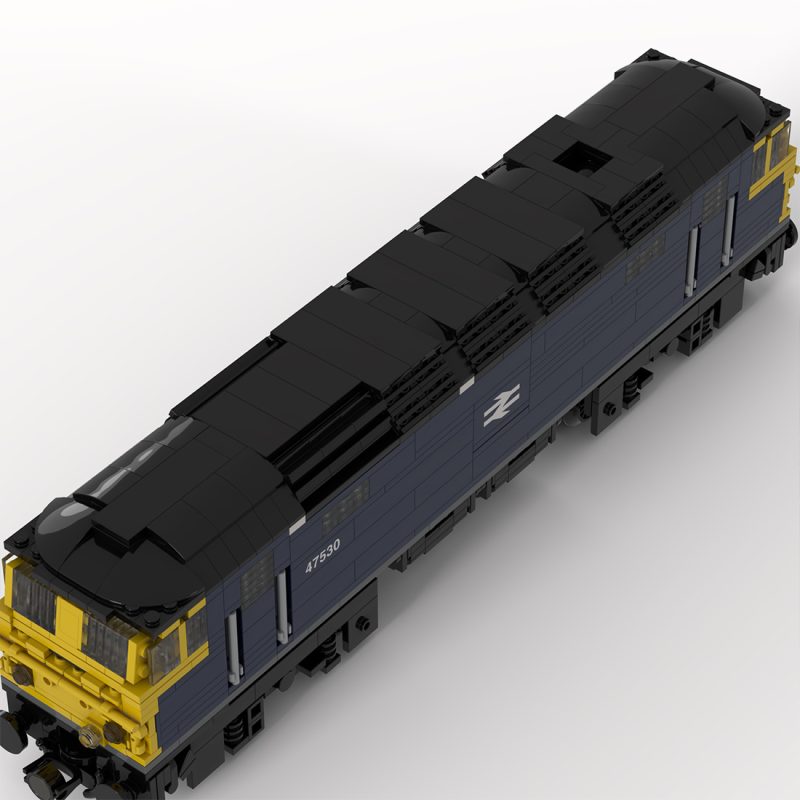 MOC-246227 Class 47 BR Blue Livery Building Blocks Set (1274PCS)