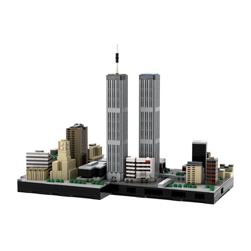 MOC-246432 Old World Trade Center section Skyline Building Blocks Set (1748PCS)