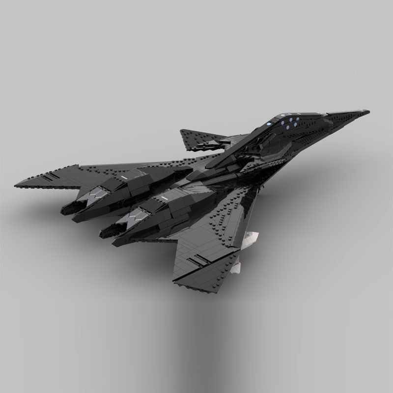 MOC-246806 1/35 Scale ADF-11 Raven Fighter Building Blocks Set (2866PCS)