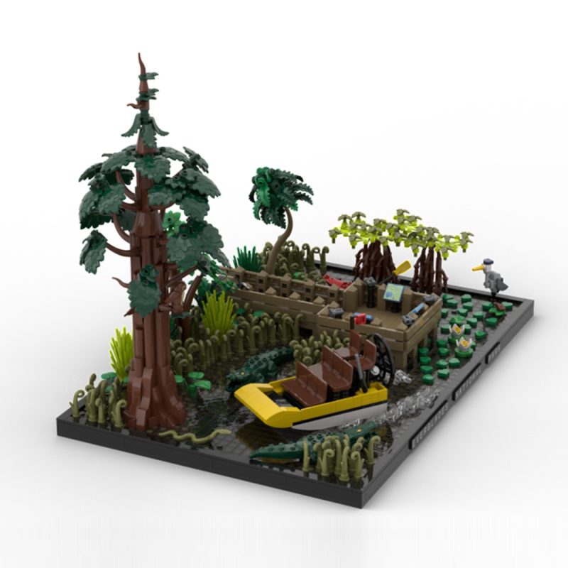 MOC-247453 Everglades Diorama Building Blocks Set (3064PCS)