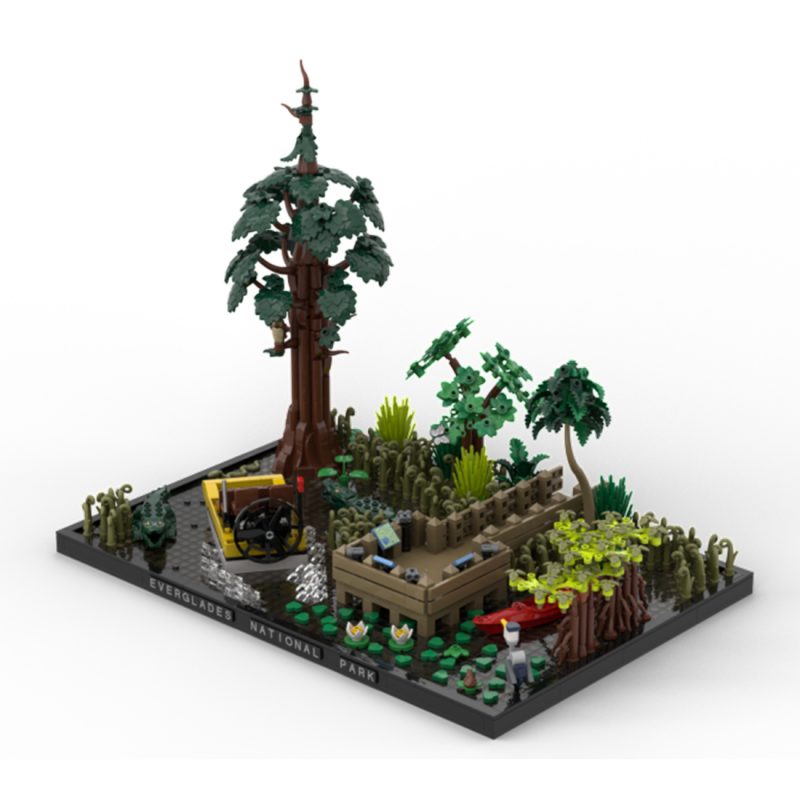 MOC-247453 Everglades Diorama Building Blocks Set (3064PCS)