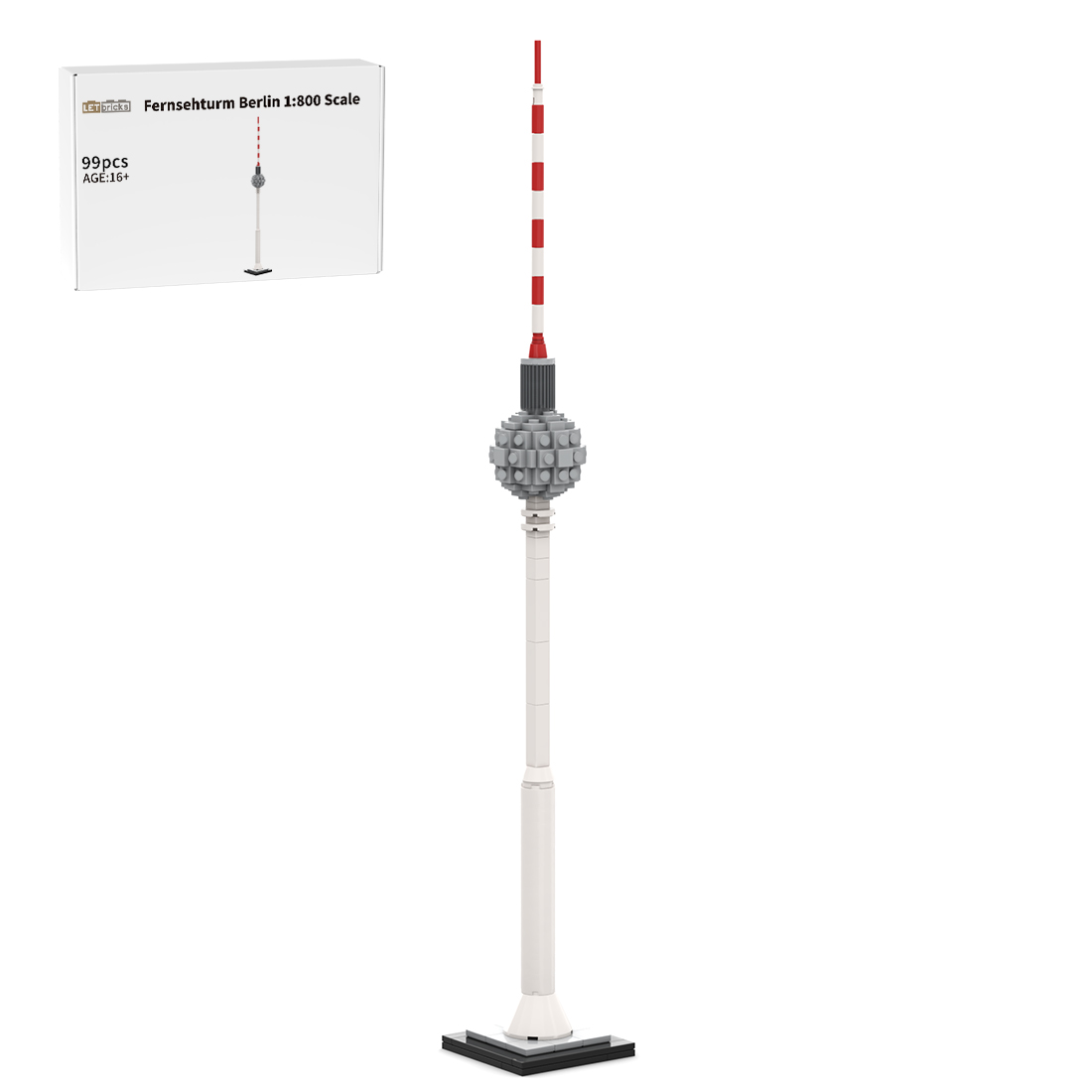 MOC-250104 1/800 Scale Fernsehturm Berlin Building Block Set (99PCS)