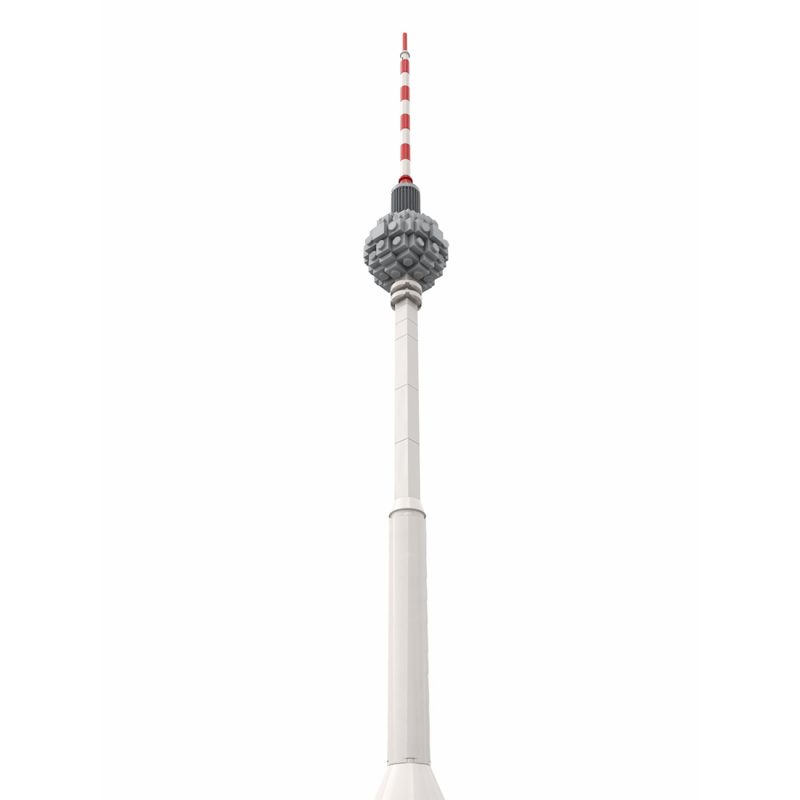 MOC-250104 1/800 Scale Fernsehturm Berlin Building Block Set (99PCS)