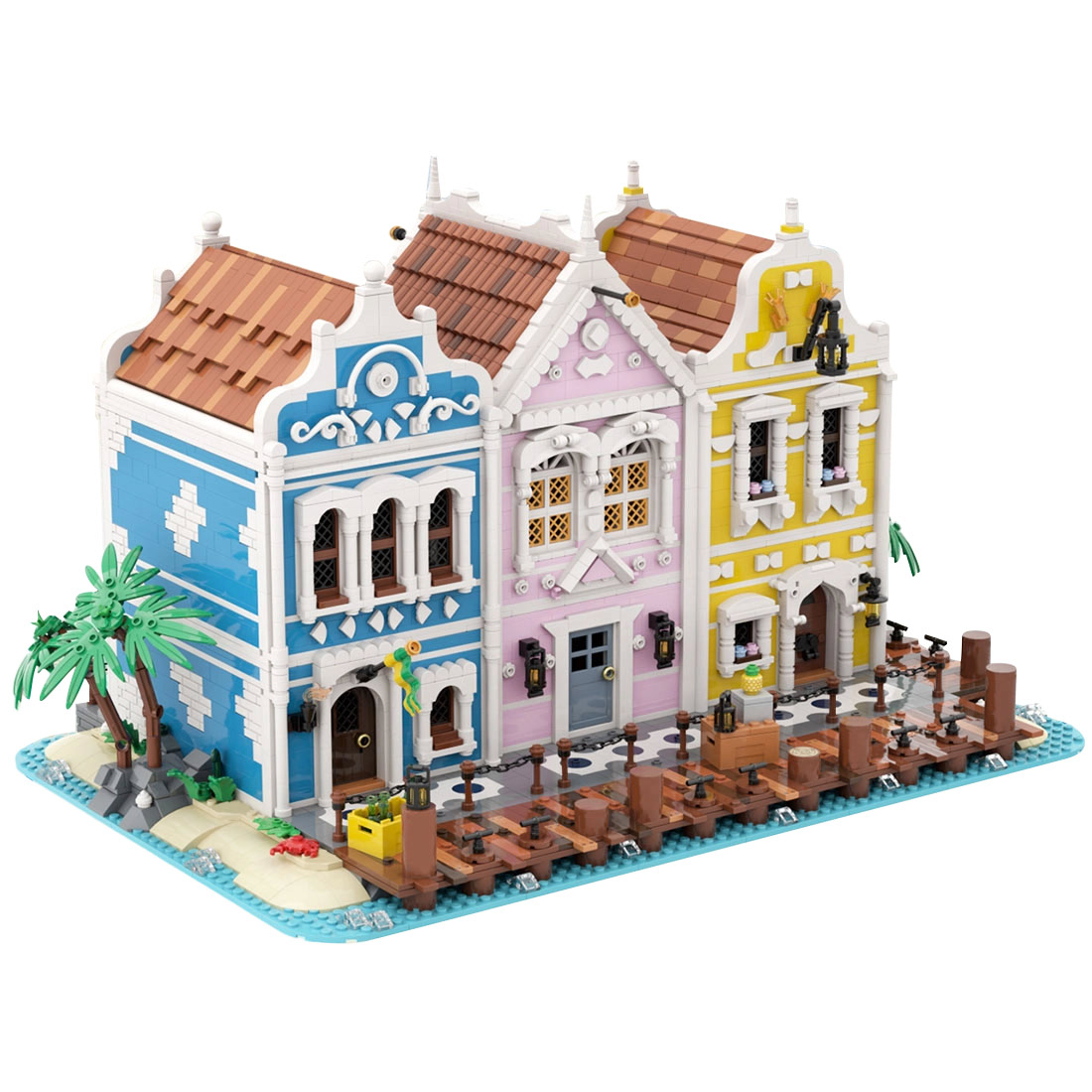 Custom MOC-251238 Seafarer’s Bay Building Blocks Set (5996PCS) For Birthday Gift
