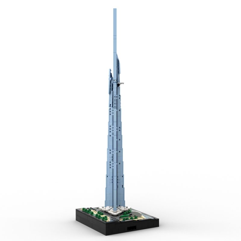 MOC-251921 Jeddah Tower 1/2000 Scale Landmark Building Blocks Set(646PCS)