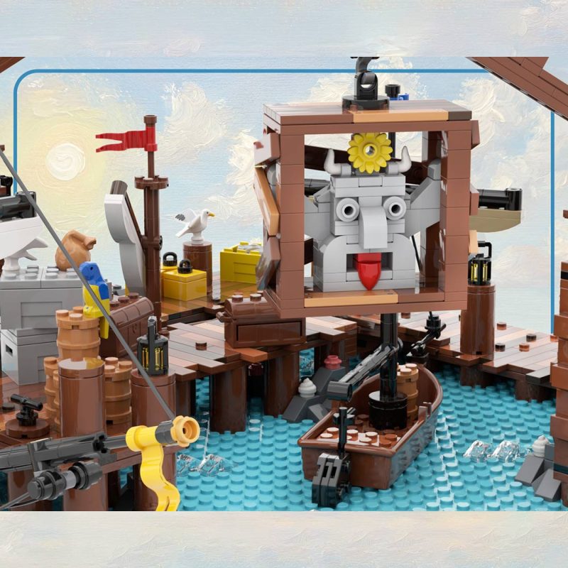 MOC-252314 Loading Docks Seafarer’s Bay Building Blocks Set (1826PCS)