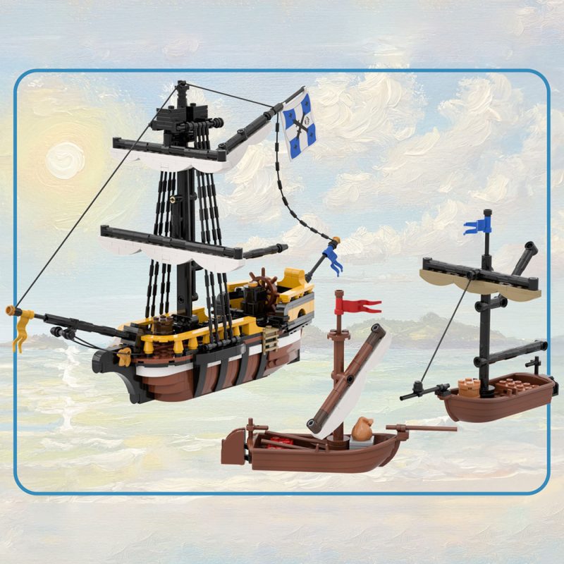 MOC-252314 Loading Docks Seafarer’s Bay Building Blocks Set (1826PCS)