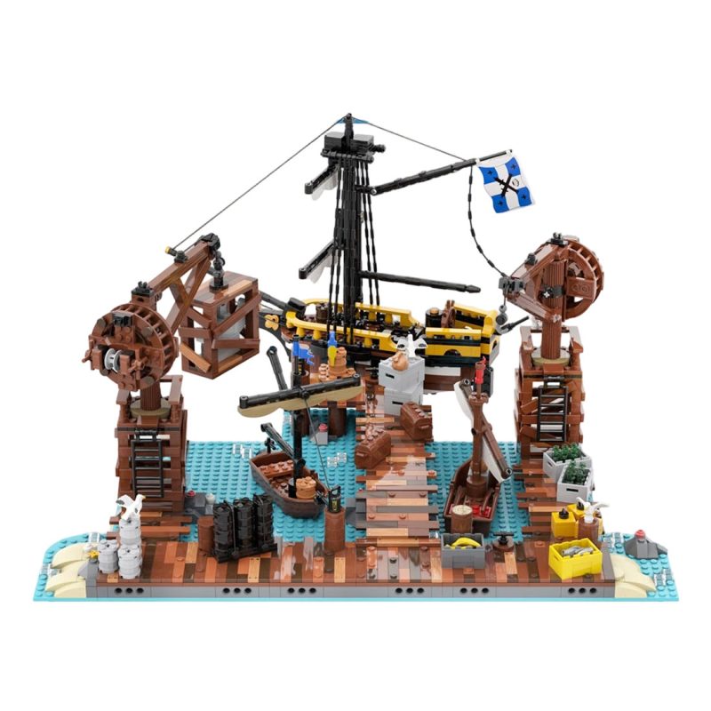 MOC-252314 Loading Docks Seafarer’s Bay Building Blocks Set (1826PCS)