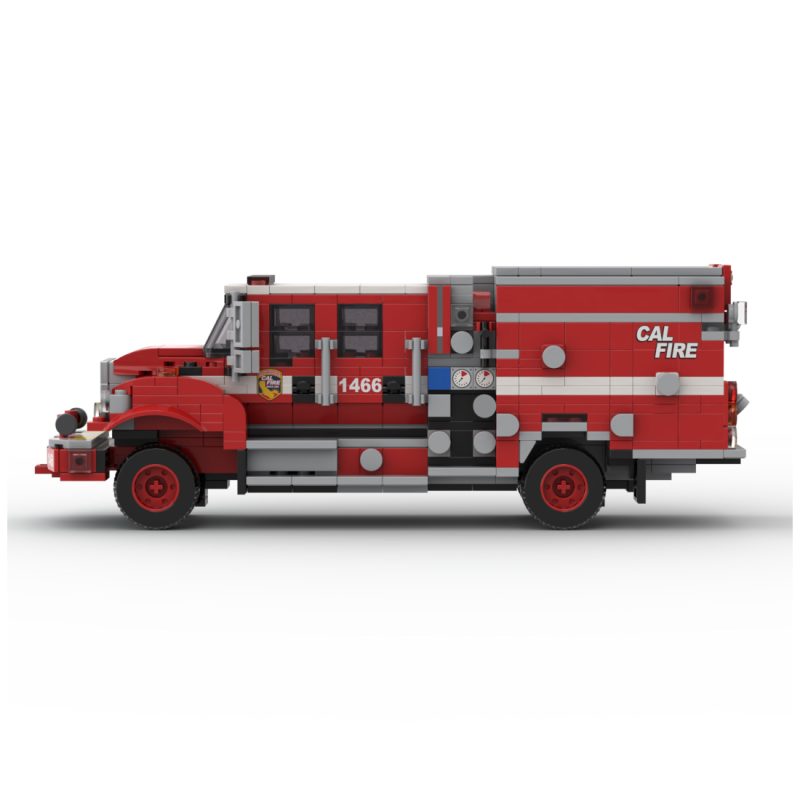 MOC-252484 2018 BME Intl. Type III Brush Engine CAL FIRE Building Blocks Set (767PCS)