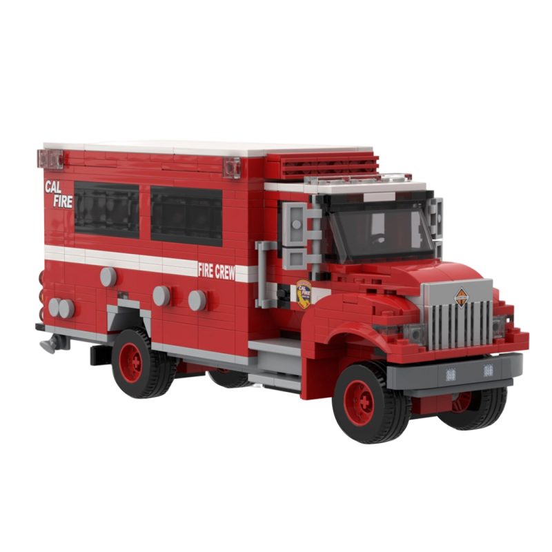 MOC-252487 – 2021 BME Intl. Crew Carrier CAL FIRE Building Blocks Set (811PCS)