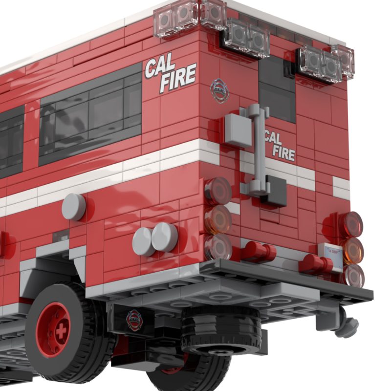 MOC-252487 – 2021 BME Intl. Crew Carrier CAL FIRE Building Blocks Set (811PCS)