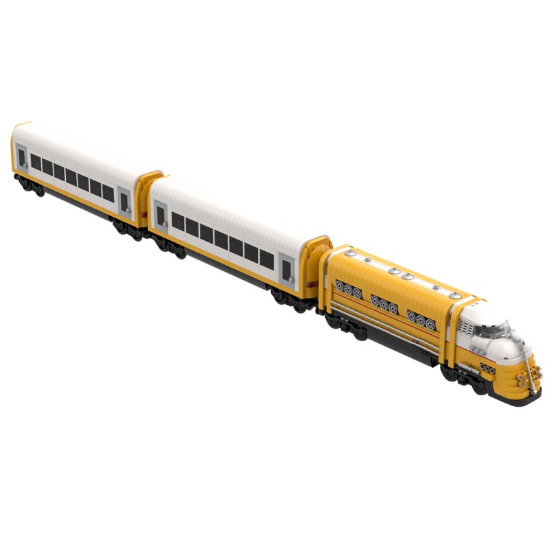 MOC-254888 Art Deco Diesel Train RC Building Blocks Set (3157PCS)